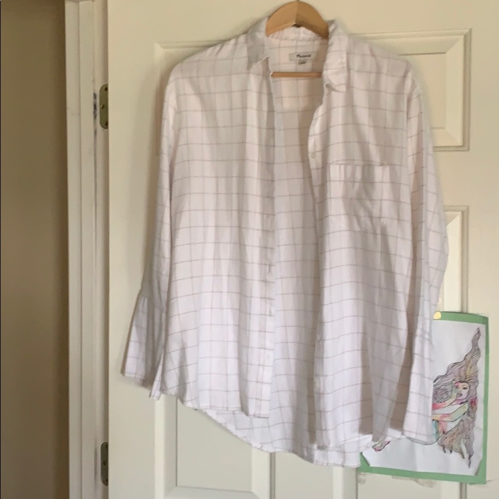 Checkered button up